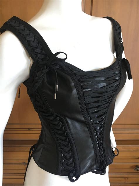 dior leather corset|christian dior corset.